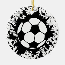 soccer splatz christmas tree ornaments