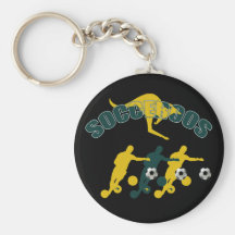 Socceroos soccer players Bend it Kangaroo gifts Key Chain