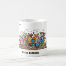 Social Butterfly Coffee Mug