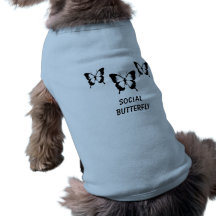 social butterfly pet tee