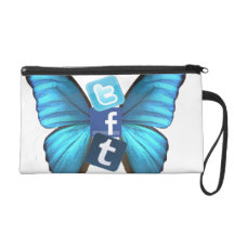 Social Butterfly Wristlet Clutch