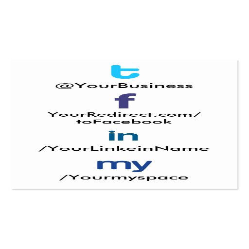 Social Profile Business Card tflm 2.0 vertblankbak