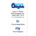 Social Profile Business Card WTURite 2.0 verttfbak