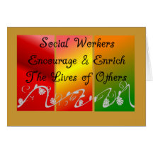 Social Worker Gifts Greeting Cards