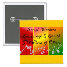 Social Worker Gifts Pinback Button