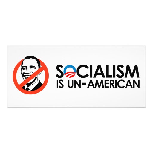 Socialism is un-American Custom Rack Cards