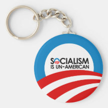 Socialism is un-American Key Chain
