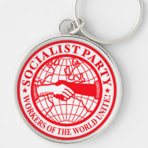 Socialist Party USA Logo Keychains