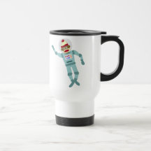 Sock Monkey Astronaut Coffee Mug