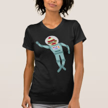 Sock Monkey Astronaut T Shirt