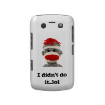 Sock Monkey Blackberry case..