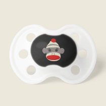 Sock Monkey Face Pacifier pacifiers