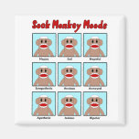 Sock Monkey Moods Magnet
