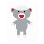 Sock Monkey Post Card