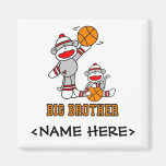 Sockmonkey Basketball Big Brother Magnet