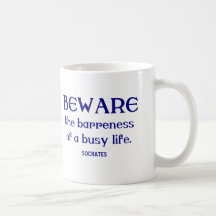 Socrates on Being Busy Mugs