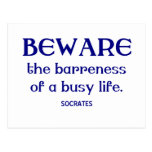 Socrates on Being Busy Post Cards