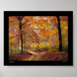 Soft Autumn Rain Poster