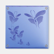 Soft Blue Butterfly  Magnet