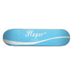 Soft blue Player logo classic Street Art sk8board Skateboard Decks