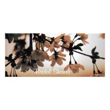 Soft Light Peach Bridal Shower Invites