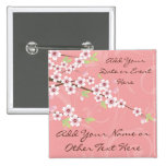Soft Pink Cherry Blossom buttons