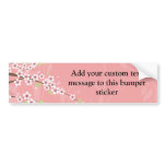 Soft Pink Cherry Blossom bumper stickers
