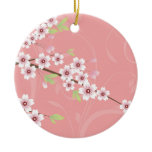 Soft Pink Cherry Blossom ornaments