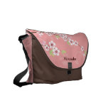 Soft Pink Cherry Blossom messenger bags