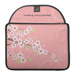 Soft Pink Cherry Blossom macbook sleeves