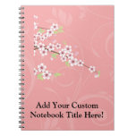 Soft Pink Cherry Blossom notebooks