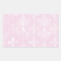 soft pink distressed damask pattern rectangle sticker