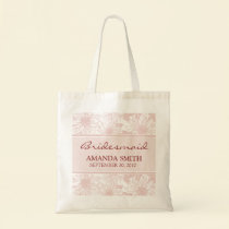 Soft Pink Sunflower Personalised Wedding Party Bag bags