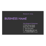 soft purple edge business card templates