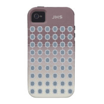 Soft Silver Quatrefoil Graduated Grid casemate cases
