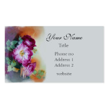 Soft Victorian Rose Business Cards