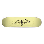 Soft Yellow Funny Little Bat Skateboard Decks