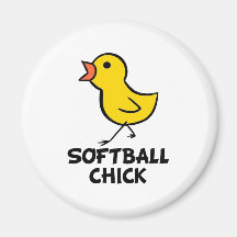 Softball Chick Magnet