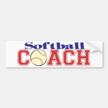 Softball Coach Bumper Stickers