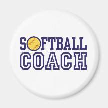 Softball Coach Fridge Magnets