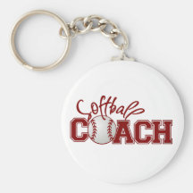 Softball COACH Keychains