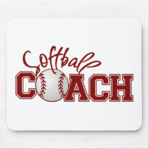 Softball COACH Mouse Pad