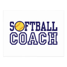 Softball Coach Post Card