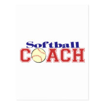 Softball Coach Postcards