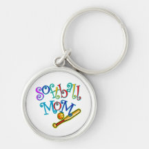 Softball Mum Key Chains