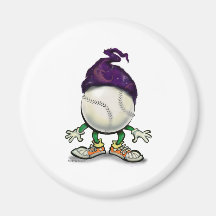 Softball Wizard Fridge Magnets