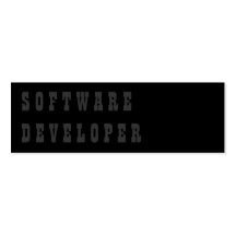 Software Developer Business Cards