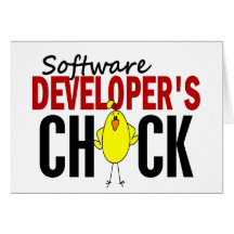 Software Developer's Chick Greeting Cards