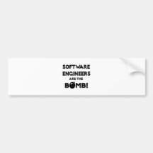Software Engineers Are The Bomb! Bumper Stickers