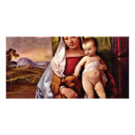 Sogen. Virgin And Child ( Gypsy Madonna) By Tizian Personalized Photo Card